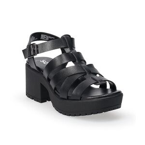 Anti Social Social Club Black Gladiator Sandals